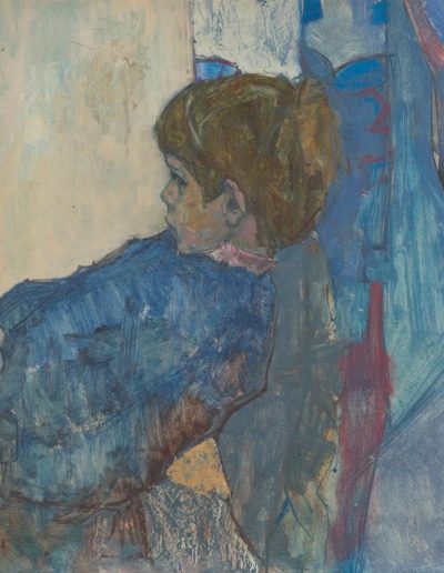 Reclining Boy in Blue